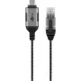 Goobay USB-C 3.1 auf RJ45 Ethernet-Kabel Slim, 7,5 m, Schwarz (74406)