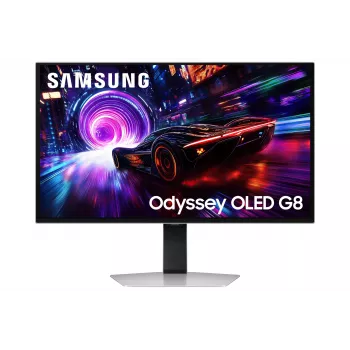 Samsung G81SF Computer Monitor 68,6 cm (27 Zoll) 3840 x 2160 4K Ultra HD OLED Silber