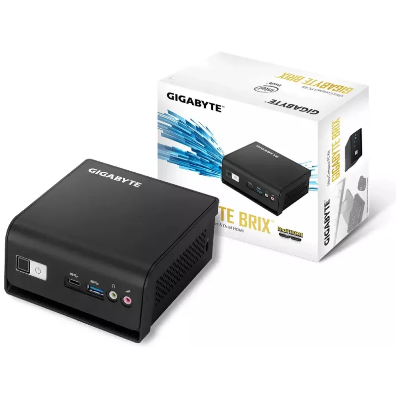 Gigabyte BRIX GB-BLPD-5005R Intel Pentium J5005 Barebone-Mini-PC