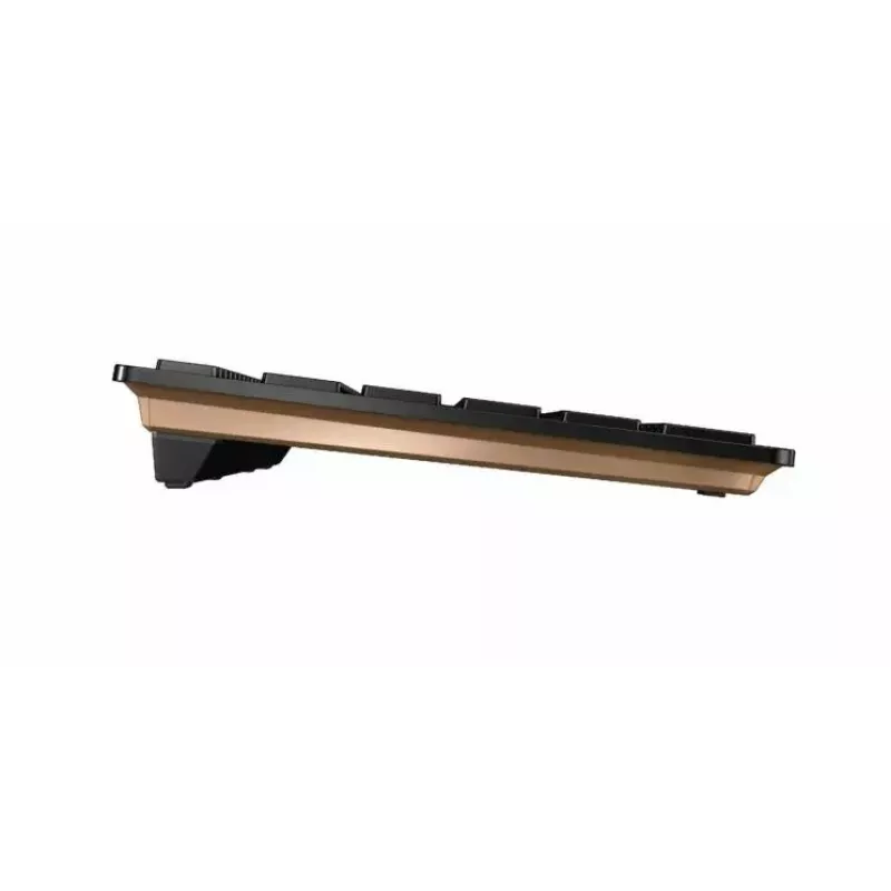 Cherry DW 9100 Slim kabelloses Tastatur- und Maus-Set, italienisches Layout, Schwarz/Bronze