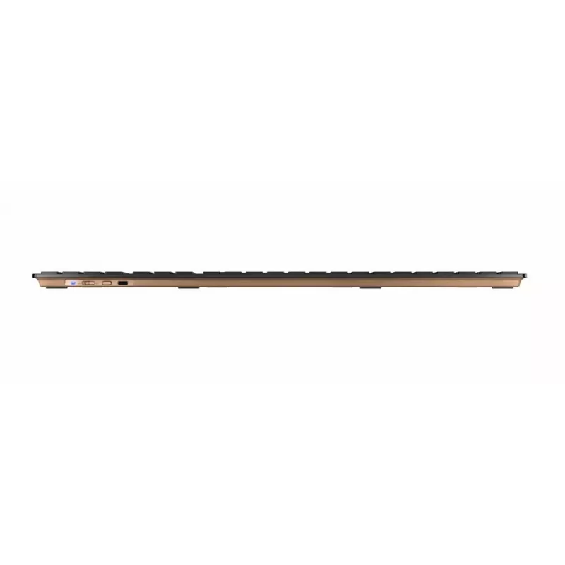 Cherry DW 9100 Slim kabelloses Tastatur- und Maus-Set, italienisches Layout, Schwarz/Bronze