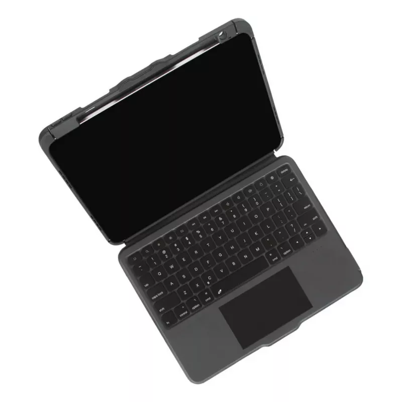 Targus VersaVu Spanische Bluetooth-Tastatur-Trackpad-Hülle für iPad 13 Zoll, Schwarz