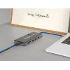 Conceptronic DONN14G Laptop-Dock/Port-Replikator Kabelgebunden USB 3.2 Gen 1 (3.1 Gen 1) Type-C Grau