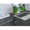 Conceptronic DONN15G Laptop-Dock/Port-Replikator Kabelgebunden USB 3.2 Gen 1 (3.1 Gen 1) Typ-C Grau