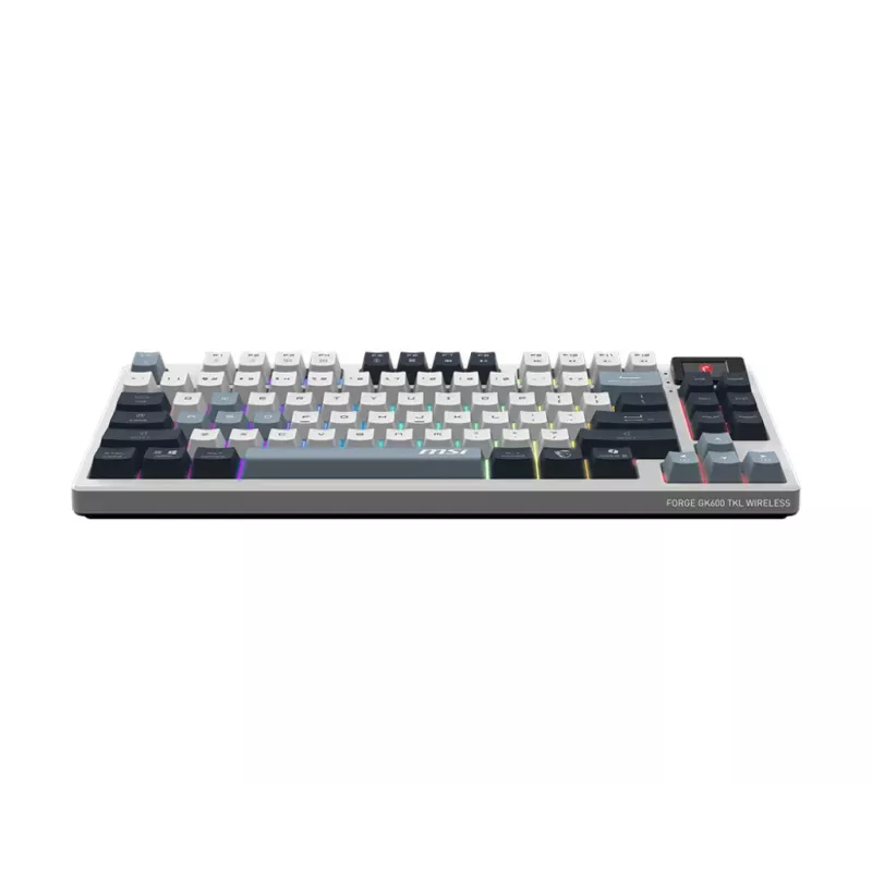 MSI Forge GK600 TKL Wireless Sky Gaming-Tastatur, DE (QWERTZ) Layout