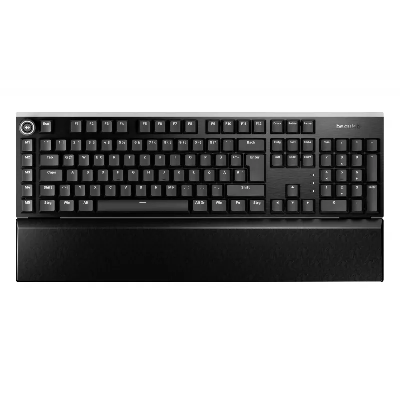 be quiet! Light Mount Silent Linear DE ISO Tastatur Gaming USB QWERTZ Deutsch Schwarz