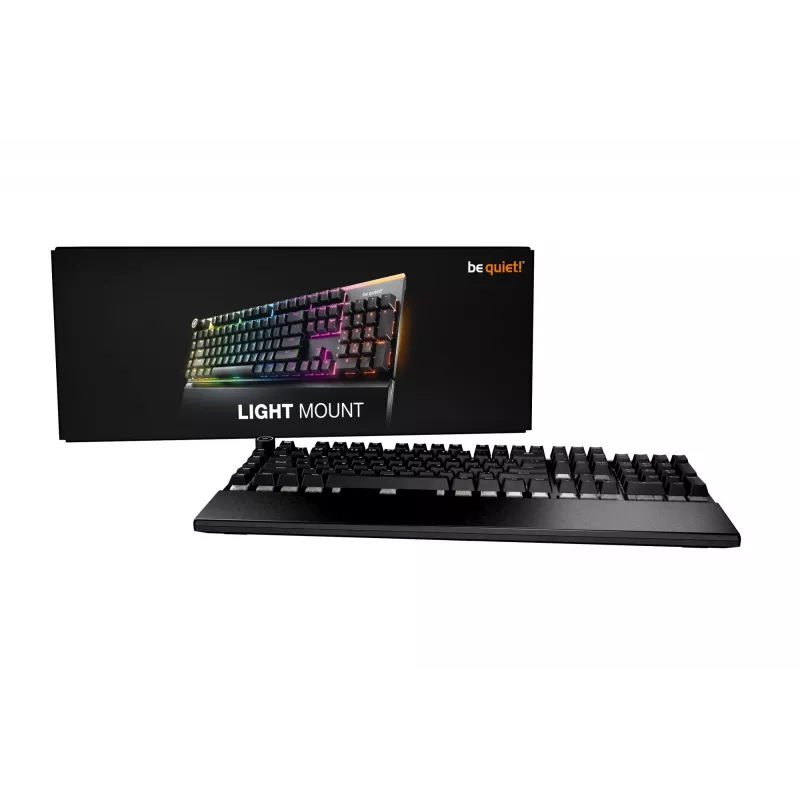 be quiet! Light Mount Silent Linear DE ISO Tastatur Gaming USB QWERTZ Deutsch Schwarz