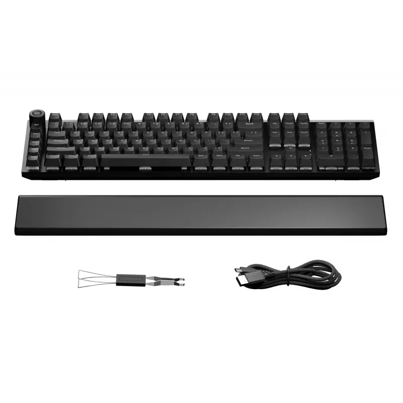 be quiet! Light Mount Silent Linear DE ISO Tastatur Gaming USB QWERTZ Deutsch Schwarz