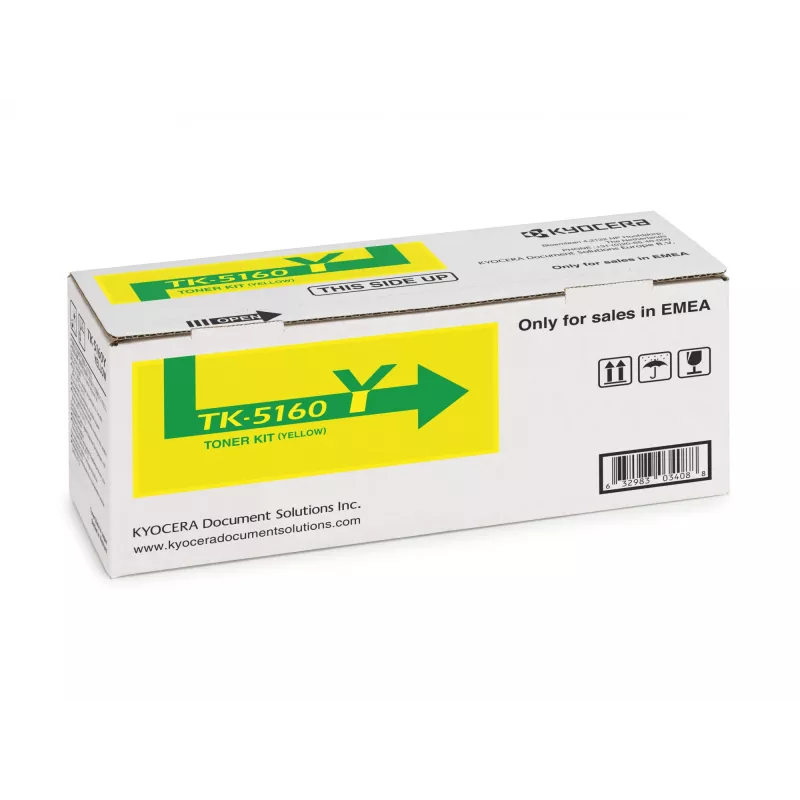 Kyocera TK-5160Y Toner, Gelb, 12000 Seiten (1T02NTANL0)