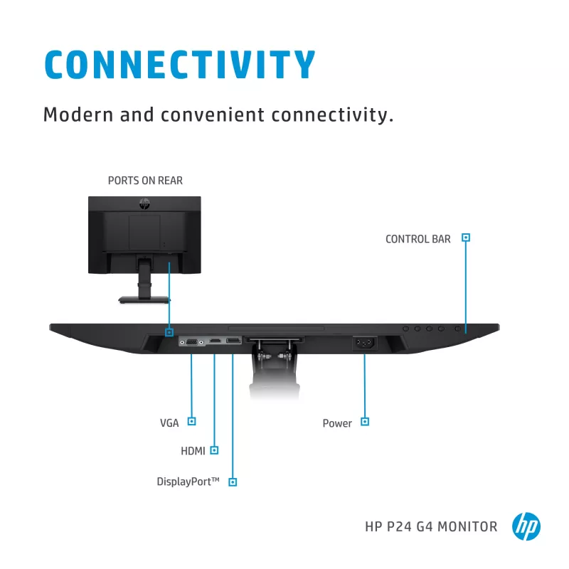HP P-Series P24 G4 Computer Monitor 60,5 cm (23,8 Zoll) 1920 x 1080 Pixel Full HD