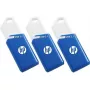 USB-Flash-Laufwerk HP X755W PACK x3 – 128 GB, USB Typ-A 3.2 Gen 1, Schiebedesign, blau/weiß