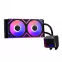 XPG Levante II 240 AIO-Wasserkühlung für CPU, 240 mm, 2x 120-mm-ARGB-Lüfter, schwarz