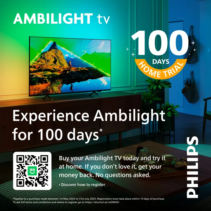 Philips Ambilight 85MLED910/12 65 Zoll 4K Ultra HD QD-Mini LED Fernseher