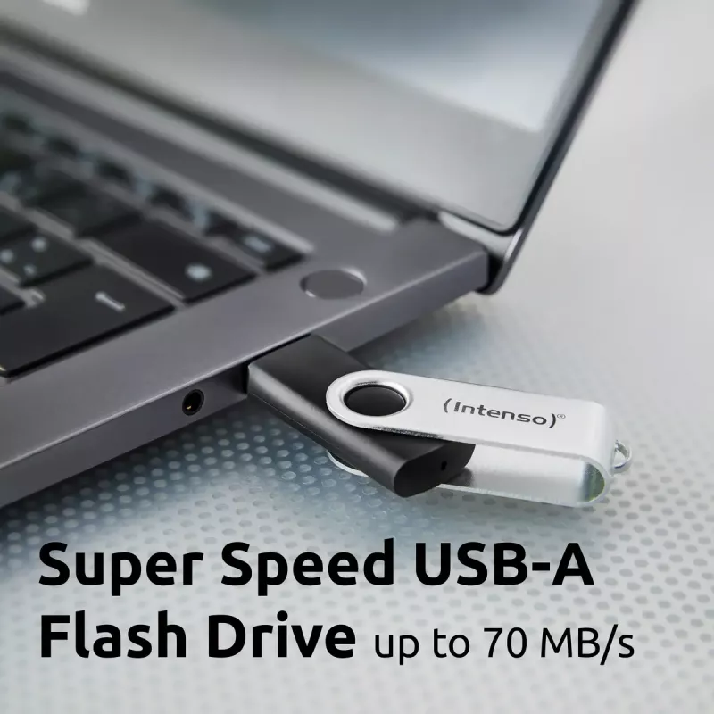 USB-Stick Intenso 128 GB USB-A 3.2 Gen 1x1 schwarz-silber