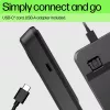 HP 400 Hintergrundbeleuchtete Kabelgebundene Tastatur Vollformat USB Schwarz