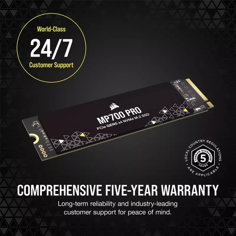 SSD-Laufwerk Corsair 1 TB M.2 PCI Express 5.0 MP700 PRO