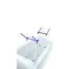 Leifheit Pegasus 120 Solid Compact 81720 klappbarer Standwäschetrockner, 12 m Trockenlänge, 76 x 149 x 43 cm, Blau/Weiß