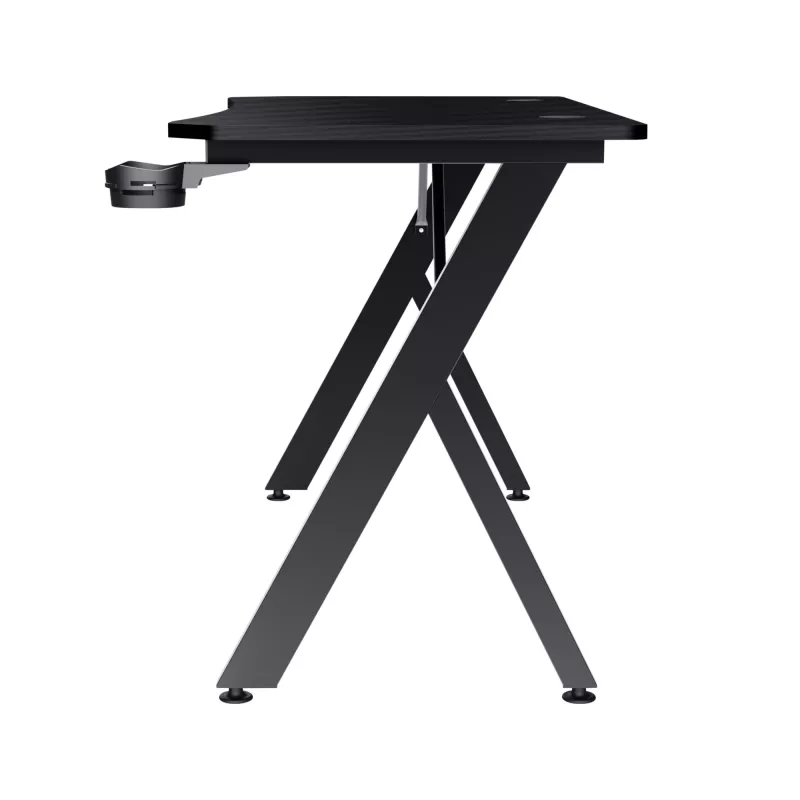 Schreibtisch Trust GXT 700 Omnius Schwarz Rechteckiger Metallrahmen 1200x600x740mm