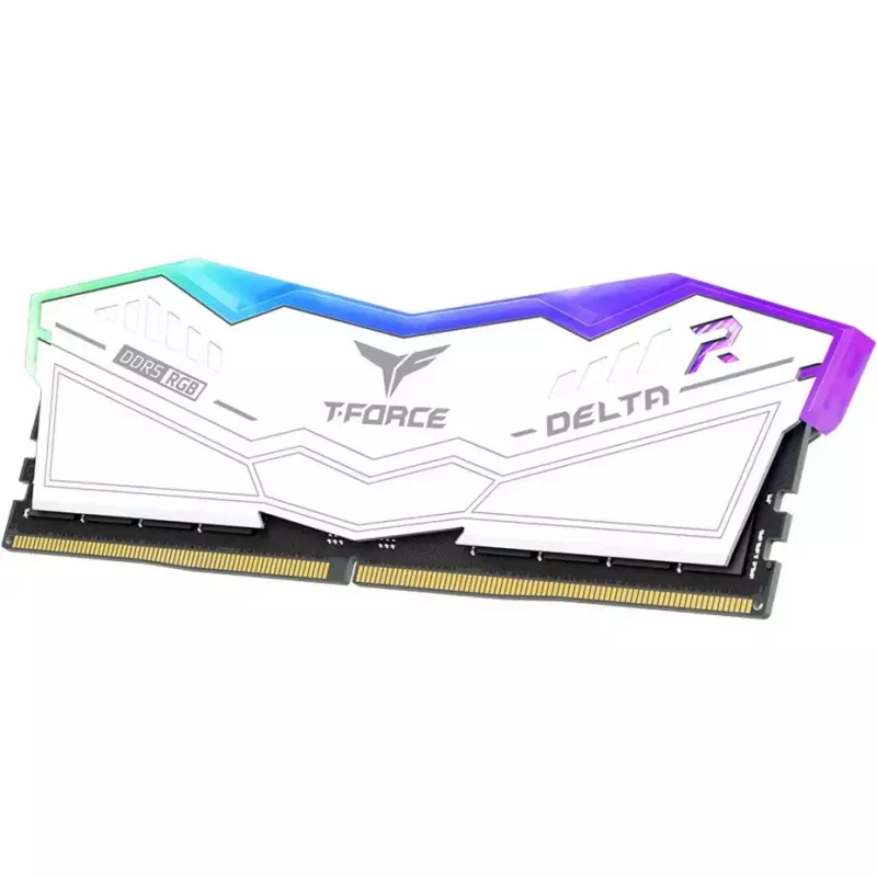 Team Group T-Force Delta RGB DDR5-6400 32 GB (2 x 16 GB) Speicher-Kit, weiß, CL32