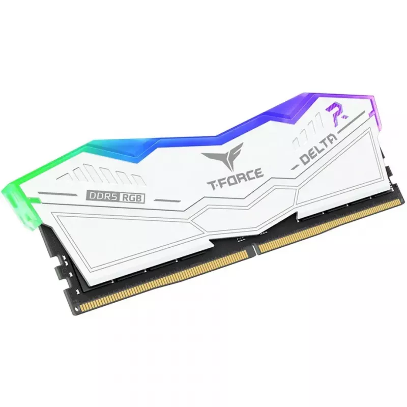 Team Group T-Force Delta RGB DDR5-6400 32 GB (2 x 16 GB) Speicher-Kit, weiß, CL32