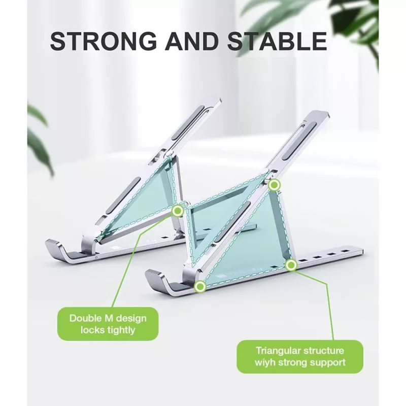 Techly ICA-TBL 134TY Laptop-/Tablet-Ständer, faltbar, verstellbarer Neigungswinkel