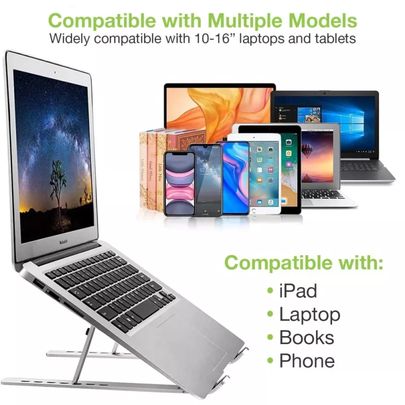 Techly ICA-TBL 134TY Laptop-/Tablet-Ständer, faltbar, verstellbarer Neigungswinkel