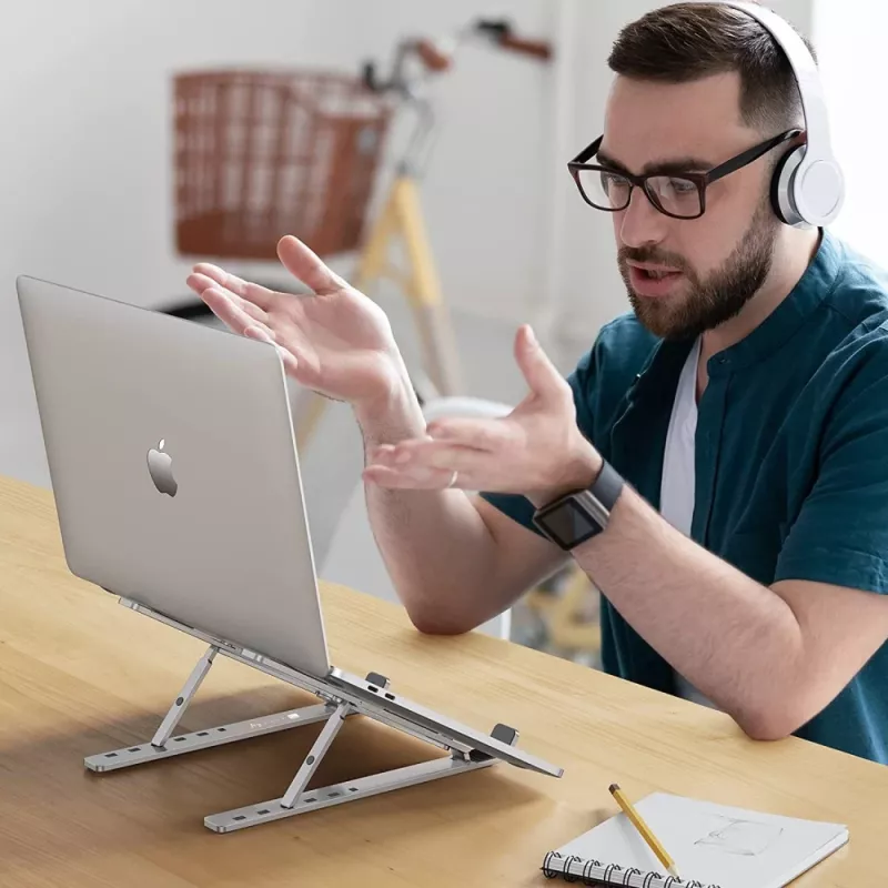 Techly ICA-TBL 134TY Laptop-/Tablet-Ständer, faltbar, verstellbarer Neigungswinkel
