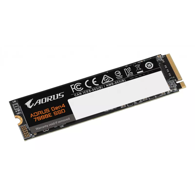 Interne M.2 NVMe SSD GIGABYTE AORUS Gen4 7000E 1 TB — 7100 MB/s lesen, 6100 MB/s schreiben, M.2 2280