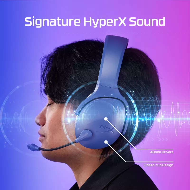 HyperX Cloud Jet - Kabelloses Gaming-Headset (Hellblau)