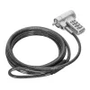 Targus ASP96GLX-S Kabelschloss Silber 2m Zahlenschloss