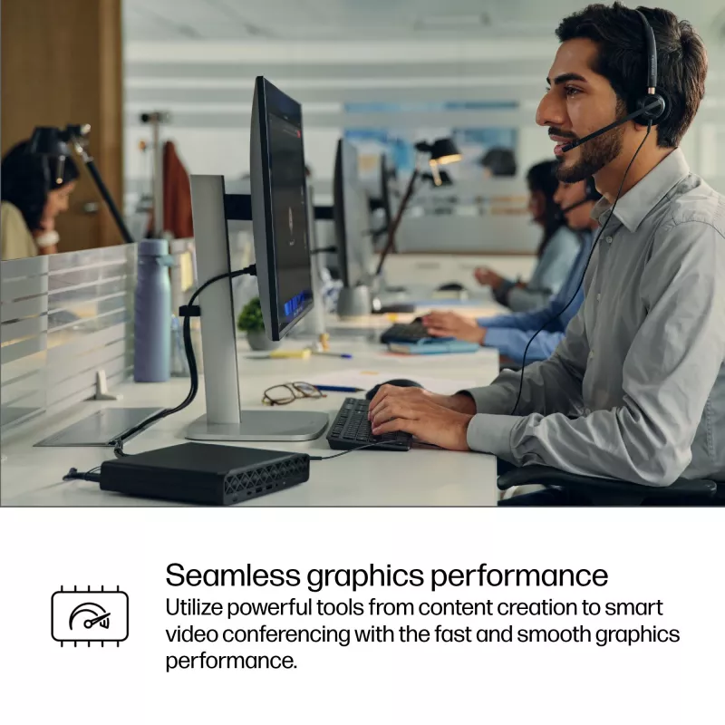 HP ProDesk 4 Mini G1i AI BY7D1ET Mini-PC, Intel Core Ultra 7 265T, 16 GB DDR5 5600, 1 TB SSD, Intel Graphics, Windows 11 Pro, schwarz