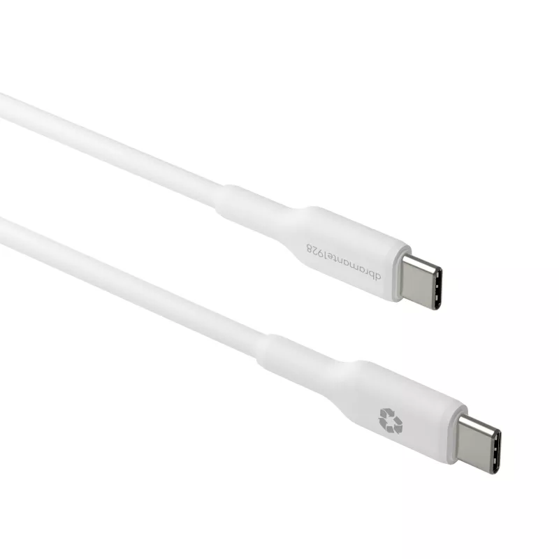 USB-C-auf-USB-C-Kabel d bramante Bulk 2 m, Weiß
