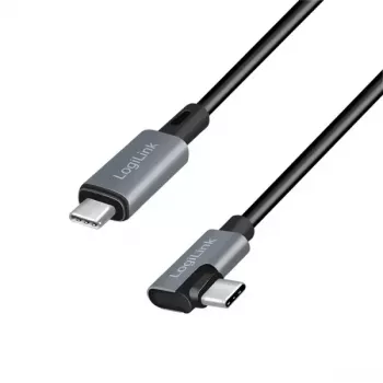 LogiLink CU0182 USB-Kabel USB 2.0 1m USB-C Schwarz Silber