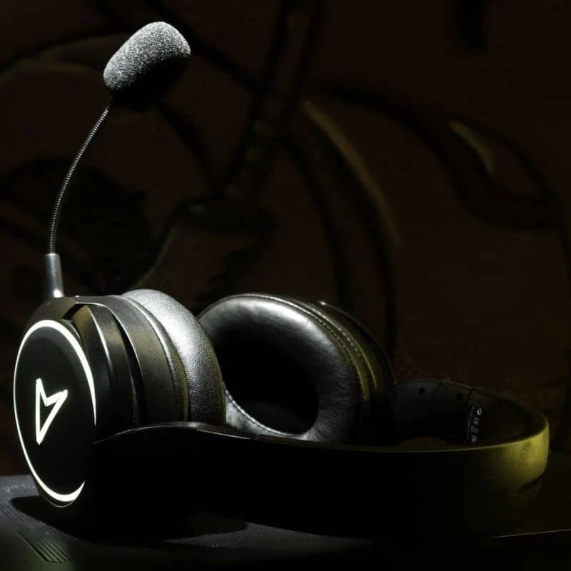 Lexip x Steelplay Impulse Multi Bluetooth Gaming-Headset, kabelgebunden und kabellos, 3,5-mm-Klinke, abnehmbares Mikrofon, schwarz
