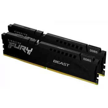 Kingston Technology FURY Beast 64GB 5600MT/s DDR5 CL40 DIMM (Kit of 2) Schwarz