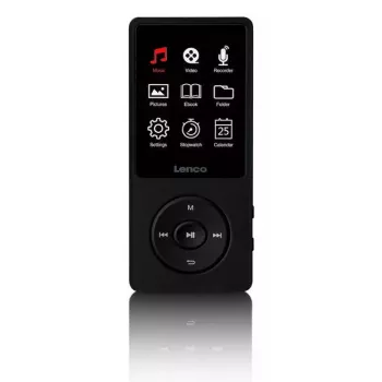 MP3-Player Lenco Xemio-669BK 8 GB Schwarz LCD 18h Wiedergabe