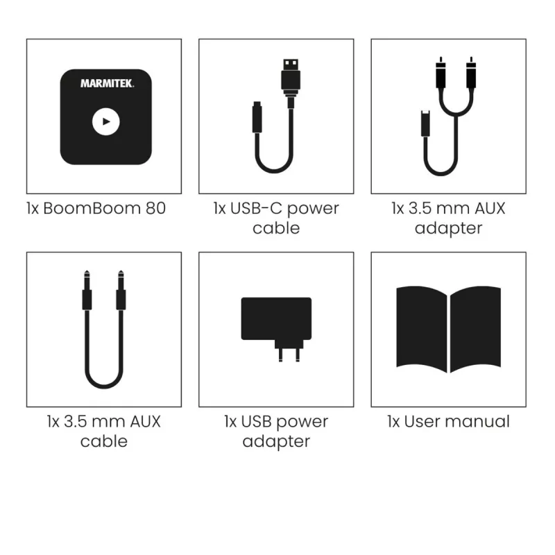 Marmitek BoomBoom 80 Bluetooth-Audioempfänger mit NFC