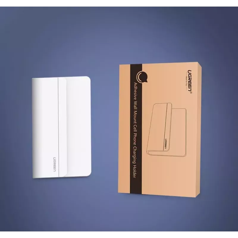 UGREEN 30394 selbstklebende Handy-Wandhalterung zum Laden, Weiß