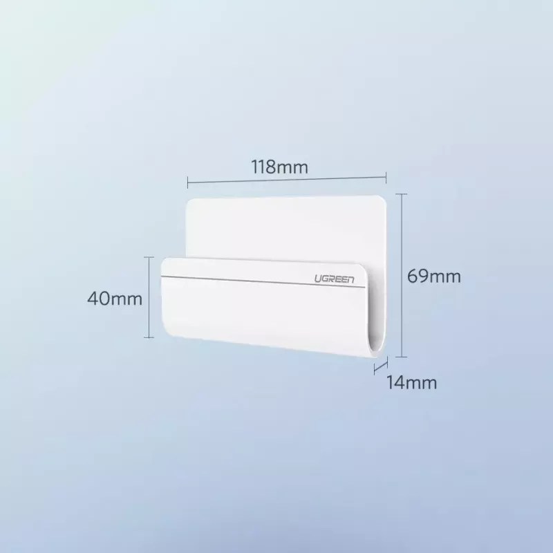 UGREEN 30394 selbstklebende Handy-Wandhalterung zum Laden, Weiß