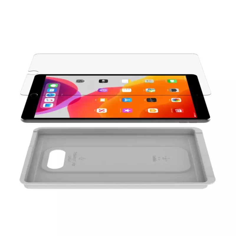 Belkin ScreenForce OVI002ZZ Displayschutz aus gehärtetem Glas für iPad 10,2 Zoll (7./8./9. Generation) / iPad Air (2019)