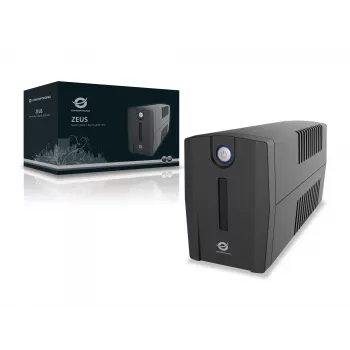 Conceptronic ZEUS 650VA 360W USV, Schuko-Steckdose, Line-Interactive, 0,65 kVA, 360 W, 220 V, 240 V, 220 V