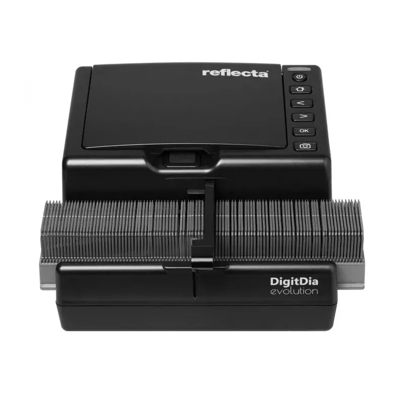 Reflecta DigitDia evolution 65800 Film- und Diascanner, 35 mm, CMOS, 4608 x 3072 dpi, automatischer 50-Dia-Einzug, HDMI