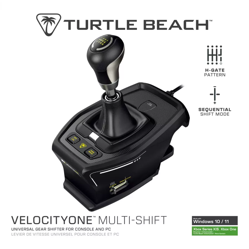 Turtle Beach VelocityOne Multi-Shift Sim-Racing-Schalthebel und Handbremse für Xbox/PC (TBS-0001-05)