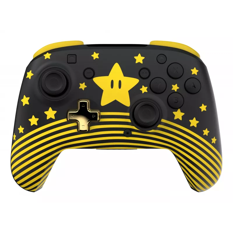 Turtle Beach Rematch TBC-8101-75 kabelloser Controller für Nintendo Switch, Super Mario Star, Schwarz/Gelb