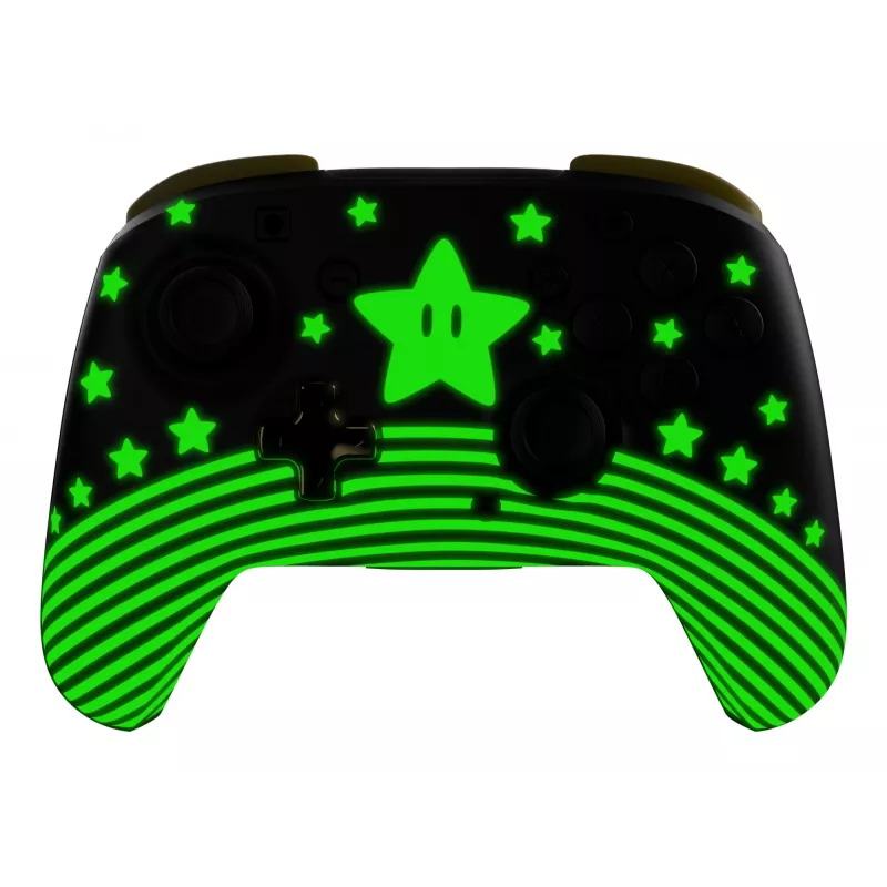 Turtle Beach Rematch TBC-8101-75 kabelloser Controller für Nintendo Switch, Super Mario Star, Schwarz/Gelb