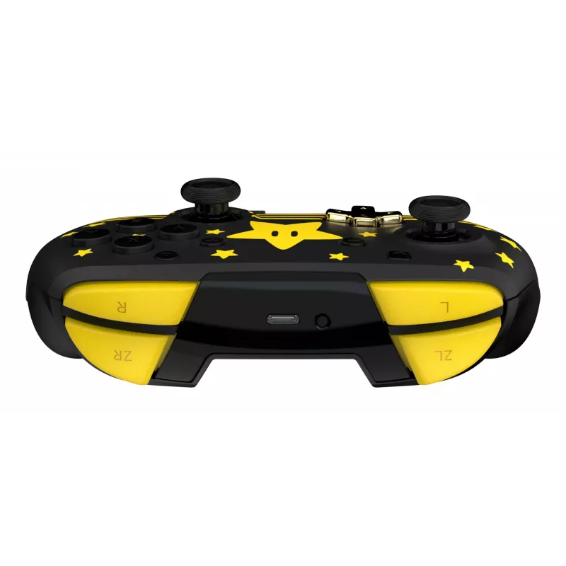 Turtle Beach Rematch TBC-8101-75 kabelloser Controller für Nintendo Switch, Super Mario Star, Schwarz/Gelb