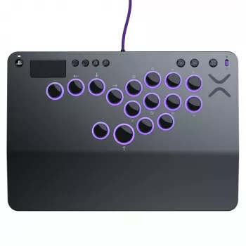 PDP Victrix Pro KO Leverless Fight Stick Grau USB Fightstick PC, PlayStation 4, PlayStation 5
