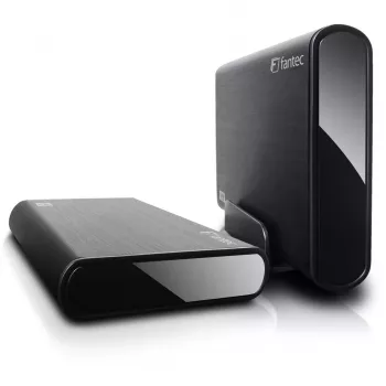 HDD-Gehäuse Fantec DB-ALU31 Schwarz 3,5 Zoll