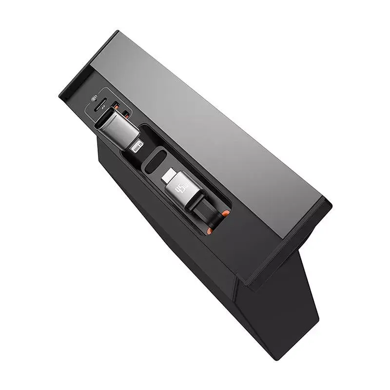 Baseus T-Space USB-Hub für Tesla inkl. Kabel, Schwarz