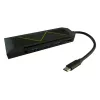 USB Hub LC-Power LC-HUB-C-MULTI-6-RGB Type-C 5000 Mbit/s Schwarz